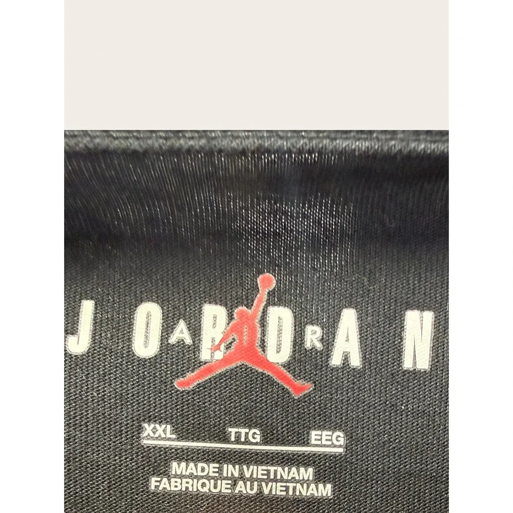 Jordan Mens Graphic T-Shirt Black Sneaker Water Splash XXL 100% Cotton NWOT